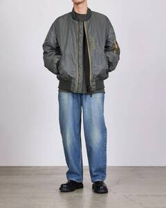 marka マーカ ナイロンツイル / MA-1 Sage Green JKT ジャケット markaware マーカウエア コート ウール ニット レザー シルク アルパカ 2