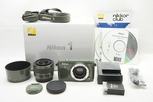 【適格請求書発行】良品 Nikon ニコン 1 S1 ボディ + 1 NIKKOR VR 10-30mm 標準ズームキット ミラーレス 元箱付【アルプスカメラ】240417a