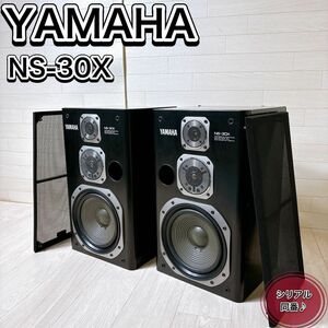 YAMAHA ヤマハ NS-30X 3way 3ウェイ スピーカー ペア シリアル同番 希少 レア 動作品 おすすめ 人気 オーディオ機器 音響機器 黒 ブラック