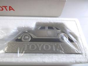 TOYOTA AA Sedan 1936年トヨダモデル AA型乗用車 ルーペ&ペーパーウェイト 金属製 1.7倍率 拡大鏡 現状品