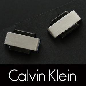 8442◆CKカルバンクライン◆カフス◆シルバー＆ブラック◆カフスボタン～カフリンクス◆オンワード樫山◆Calvin Klein◆新品