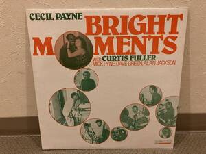 ■Curtis Fullerのサイン入り！◆Cecil Payne with Curtis Fuller／BRIGHT MOMENTS　◆英盤LP　◆セシル・ペイン　カーティス・フラー