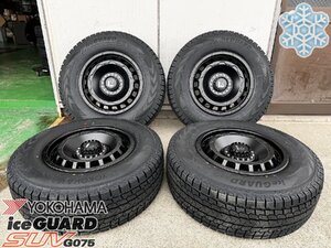 即納【トヨタ】ランクル300 スタッドレスタイヤホイール 取付ホイールナットセット 17インチ ヨコハマ アイスガード SUV 265/70R17 SwaGGe