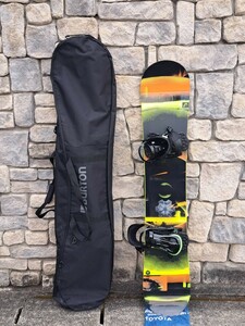 [メンズスノーボード3点セット]　■HEAD　TRUE　154cm　■ビンディング　HEAD (L)　■ソフトケース　BURTON 166　[管理番号230310]