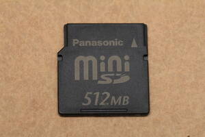 512MB miniSDカード　Panasonic パナソニック