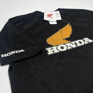 ●送料390円可能商品 ホンダ HONDA 新品 メンズ カジュアル ウイングロゴ 半袖 Tシャツ 黒 XXLサイズ[A510710BC-BLK-3L]一 三 零★QWER★