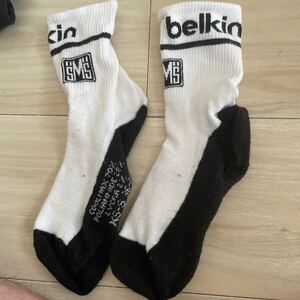 希少　プロ　サイクル　チーム　belkin サイクル　 ソックス　サイズ　36ー39