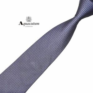 Aquascutum 高級ネクタイ パターン柄 アクアスキュータム USED 中古 t594