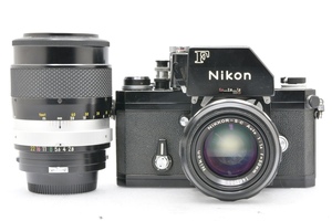 Nikon F フォトミック 741万台 ブラック + 非AI 50ｍｍ F1.4 + 非AI 135mm F2.8 ニコン