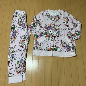 美品　ワコール　ツモリチサト　tsumori chisato sleep レディースLサイズ裏起毛パジャマ