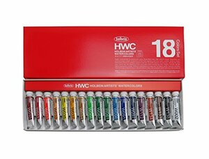 ホルベイン 透明水彩絵具 18色セット W403 5ml(2号) 003403