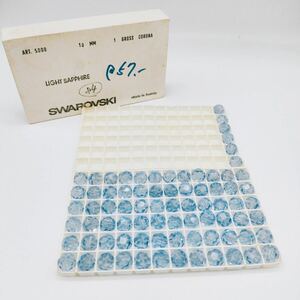 ☆ほぼ未使用 SWAROVSKI スワロフスキー ルース Art 5000 LIGHT SAPPHIRE ライトサファイア 78個 10 MM 1GROSS 裸石 ヴィンテージ 30