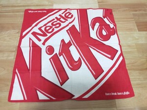 非売品 キットカット KitKat ハンカチ Nestle ネスレ お菓子 おかし チョコレート ファッション 小物 バンダナ タオル ヴィンテージ レトロ