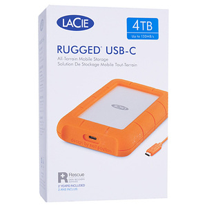 LaCie Rugged Mini USB-C Portable Drive 4TB STFR4000800 2EUAPA [管理:1000013512]