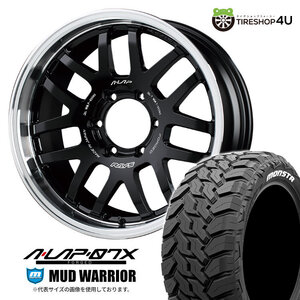 4本セット レイズ エーラップ 07X 18x8.5J 6/139.7 +44 BD MONSTA モンスタ マッドウォーリア M/T 285/60R18 WL ランドクルーザー300系