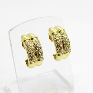 ◎中古美品◎１８金　ダイヤ　計 0.50ct　ピアス