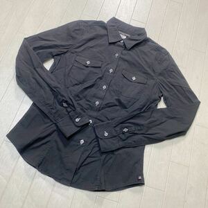 3948☆ POLO JEANS COMPANY ポロジーンズ トップス 長袖シャツ 長袖ブラウス レディース S ブラック