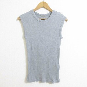 美品 22SS Deuxieme Classe ドゥーズィエムクラス dignity sleeveless プルオーバー ノースリーブ トップス カットソー グレー ◆