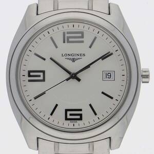 LONGINES ロンジン L3.632.4 ルンゴマーレ シルバーダイヤル SS クオーツ メンズ 【124052】