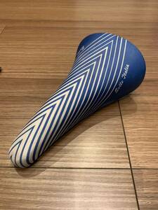 selle italia セラ イタリア Mundialita blue 青 ブルー White 白 ホワイト saddle サドル 当時物