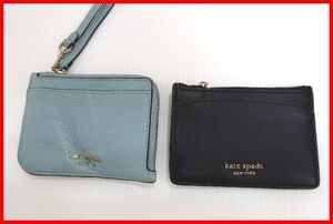 2301☆E-362☆ ジャンクkate spade ケイトスペード 　小銭入れ　カードケース　2点　中古