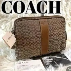 新品未使用タグ付　COACH ✨コーチ　シグネチャー　コレクション ポーチ