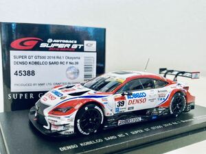 【送料無料】1/43 EBBRO デンソー コベルコ サード RC F #39 H.コバライネン-平手晃平 スーパーGT500 Rd1.岡山 2016 (Champion)