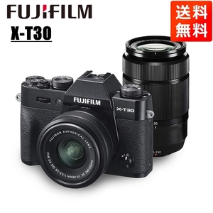 富士フイルム FUJIFILM X-T30 15-45mm 50-230mm ダブルズームレンズキット ブラック ミラーレス一眼 カメラ 中古