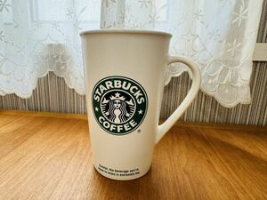 【美品】STARBUCKS スターバックス 旧ロゴ 紙カップデザイン マグカップ スタバ グランデマグ 2006 16fl oz