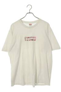 シュプリーム 村上隆 Tシャツ COVID-19 Relief Box Logo Tee サイズ:L ボックスロゴTシャツ 中古 OM10