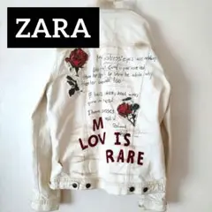 ZARA デストロイ加工デニムジャケット ブロークン加工