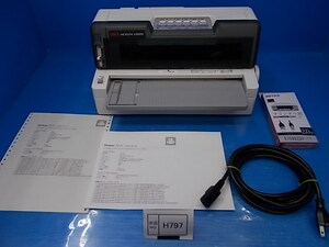 HR797　 特価品　OKI　ドットプリンター　6300FB2　動作確認済み　LANネットワークボード（LAN7130E）付き（装着済み）