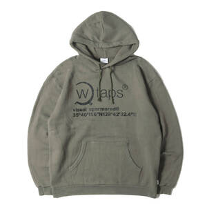 WTAPS ダブルタップス パーカー サイズ:XL / 21SS ブランドロゴ スウェット パーカー (OG HOODED) / オリーブドラブ / トップス