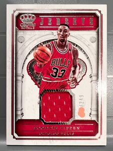 貴重 ブルズ Bulls HOF 17 Panini Scottie Pippen シカゴ ユニフォーム スコッティ ピッペン NBA Michael Jordan ジョーダン 同僚 バスケ