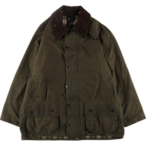 古着 90年代 バブアー Barbour BEAUFORT ビューフォート 旧3ワラント オイルド ハンティングジャケット 英国製 C44 メンズL相当 /evb007770