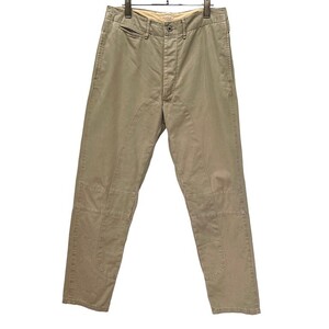 KAPITAL 【men756Y】 コットンツイルテーパードダブルニーパンツ ボトム ワークパンツ シンチバック 切替 size 2 キャピタル メンズ AR