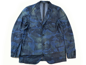 新品未使用 国内正規品 SOPHNET. SOPH ソフネット カモ デニム ジャケット CAMO DENIM JACKET ソフ ユーズド加工 S