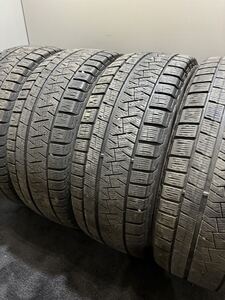 ★235/45R18 PILELLI/ICE ASIMMETRICO PLUS 18年製 スタッドレス 4本 クラウン レガシィ レヴォーグ(南7-G147)