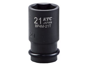 KTC 京都機械工具 12.7sq.インパクトレンチ用ソケット（セミディープ薄肉）　ピン・リング付 BP4M-11TP