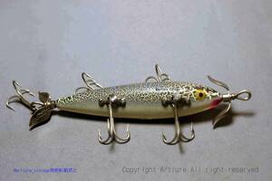 VINTAGE WOODEN LURE HEDDON HEDDON 150 DOWAGIAC MINNOW PE 1949～（4052-62）USA MADE #OLDLURE #ARTLURE_VINTAGE ＃ヴィンテージルアー