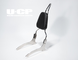 ○新品U-CP ドラッグスター250(全年式)/Dragstar Two-Fifty/DS25/DS250 ステンレスシーシーバー50cm パット付 UCHI Custom Parts