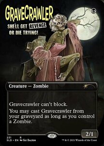 MTG ■黒/英語版■ 《墓所這い/Gravecrawler》★FOIL★Secret Lair SLD