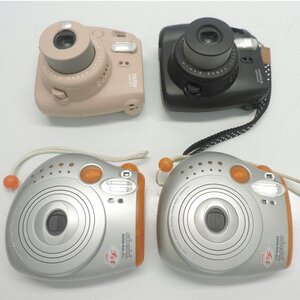 1円【ジャンク】FUJIFILM 富士フィルム/チェキ 4台セット インスタントカメラ INSTAX/88