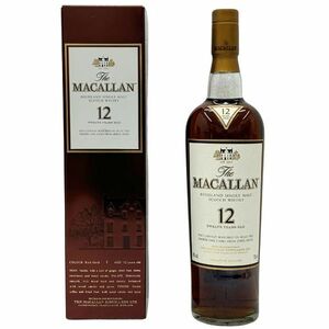 【イチオク】マッカラン MACALLAN 12年 ハイランド シングルモルト シェリーオークカスク 700ml スコッチウイスキー 40度 洋酒 古酒 未開栓