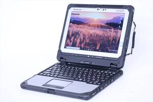 即配 バッテリー良好 超堅牢 防水防塵 タッチパネル 2in1 タブレット TOUGHBOOK CF-20E0385VJ i5-7Y57 RAM4GB SSD128GB 10.1WUXGA