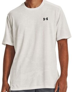 UNDER ARMOUR アンダーアーマー 1377052 UA TECH VENT JACQUARD SS メンズスポーツウェア 半袖機能Tシャツ ホワイト LG