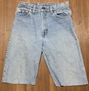 USA製★リーバイス Levi’s 550 W30 カットオフジーンズ ハーフパンツ★ヒッピー系