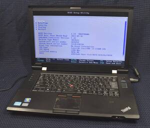 起動確認のみ(ジャンク扱い) Lenovo L520 CPU:i3-2310M RAM:2G HDD:無し (管:KP558