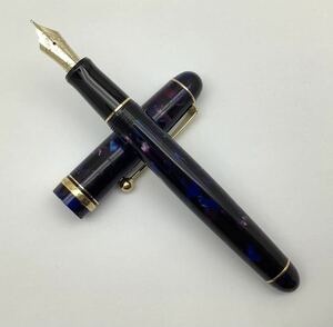  59 万年筆 PILOT パイロット CUSTOM LE カスタムレガンス ペン先 14K 585 5 M マーブルブルー 筆記用具 文房具