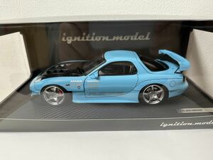 【1/18 ミニカー 絶版】ignition model (イグニッションモデル) IG2231 MAZDA RX-7 FD3S REAmemiya ライトブルー RE雨宮 アンフィニ 美品